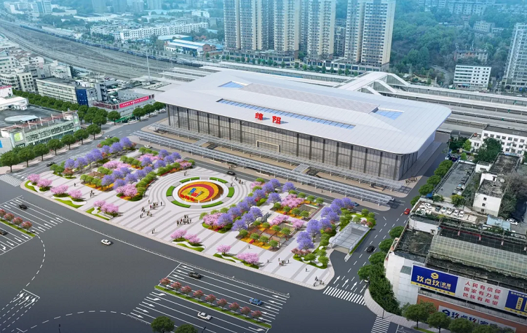 項目動態 | 綿陽火車站站前廣場及周邊配套設施建設項目進入實質性施工階段